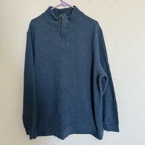 Tasso Elba Men’s Blue Sweater Mock Neck Sz XXL